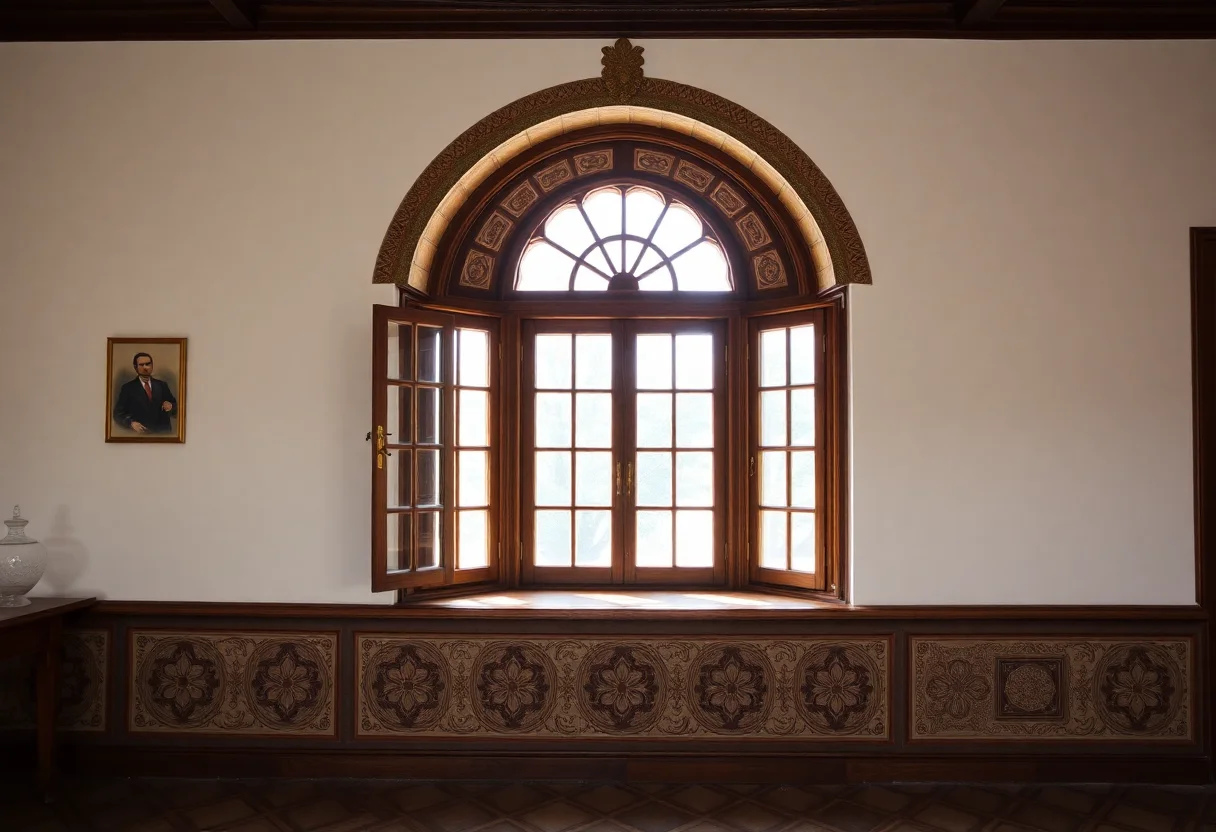 A beautifully restored Ottoman mansion in Safranbolu with a wooden bay window.