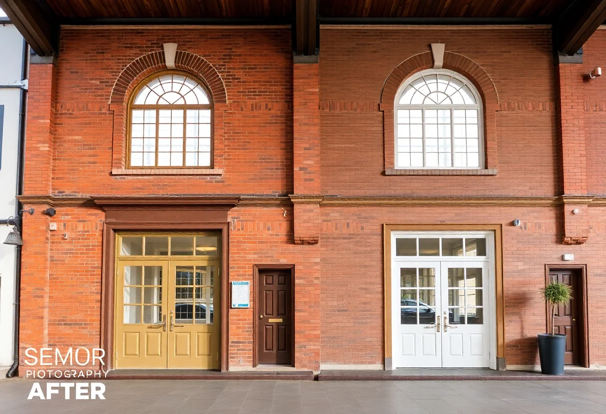 The same building after being fully restored to its former glory